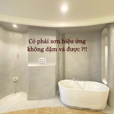 Có phải sơn hiệu ứng không dặm vá được?